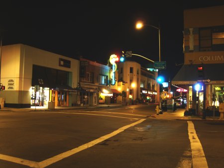 [Hillcrest, University Avenue, viewed from the southwest corner of the intersection with Fourth Avenue]