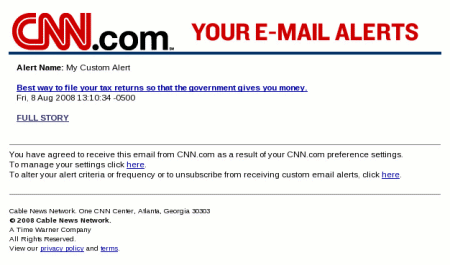 [screen capture of spoof e.mail]
