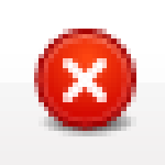 [enlarged image of red button with central 'x' from Navigation Toolbar]